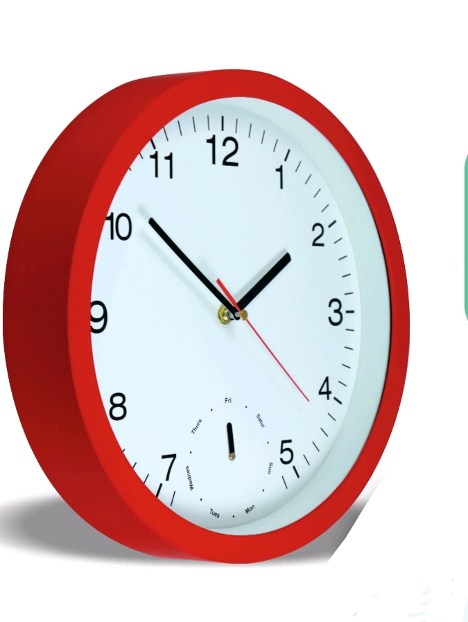 ساعت دیواری تبلیغاتی مدل ایام هفته