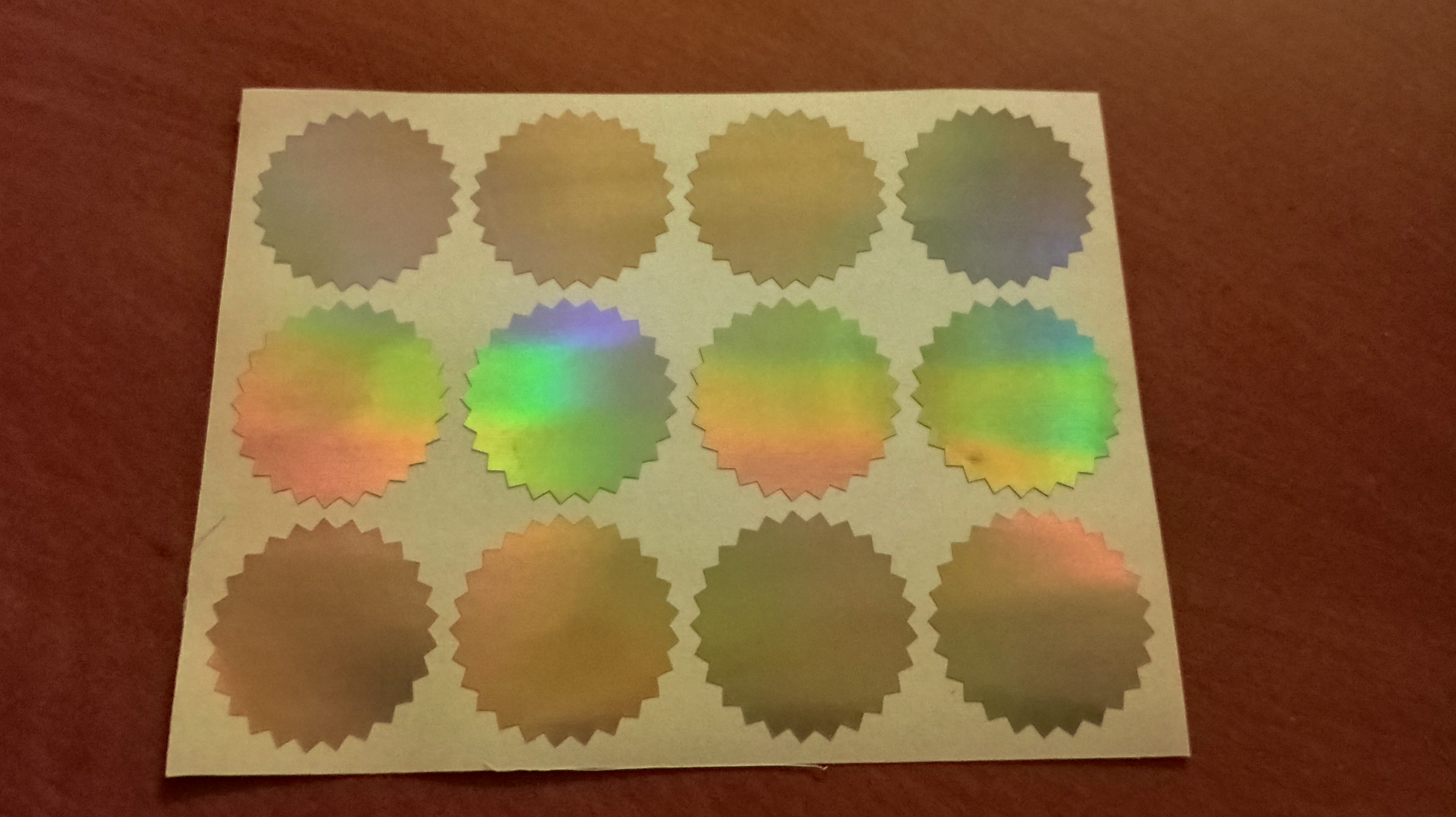 هولوگرام کاغذی مناسب کارشناسی خودرو